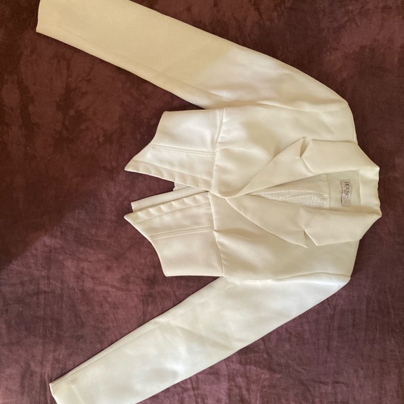 House of CB White Corset Blazer Crop Suit Small - Picture 7 of 9